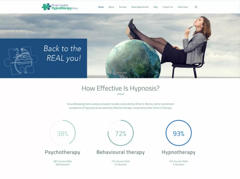 HYPNOTHERAPIST WEBSITE DESIGN